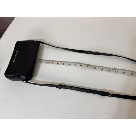 Marc Jacobs Groove Mini Bag Black Gold Hardware Leather Crossbody H107L01FA21 - Picture 9 of 15